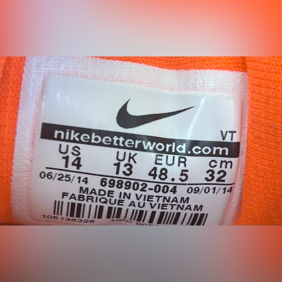 Nike air max 2014 training running tennis shoes sneakers men’s Sz 14 - Picture 11 of 11